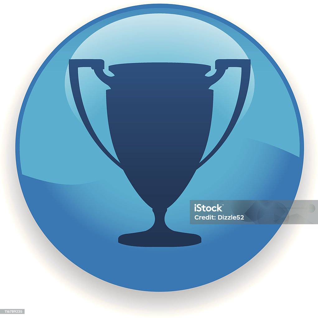 Icône de récompense - clipart vectoriel de Bleu libre de droits