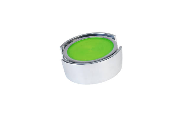 istock Handmade Aluminium Coasters with Holder in a Colour Enamel Finish 1167897050