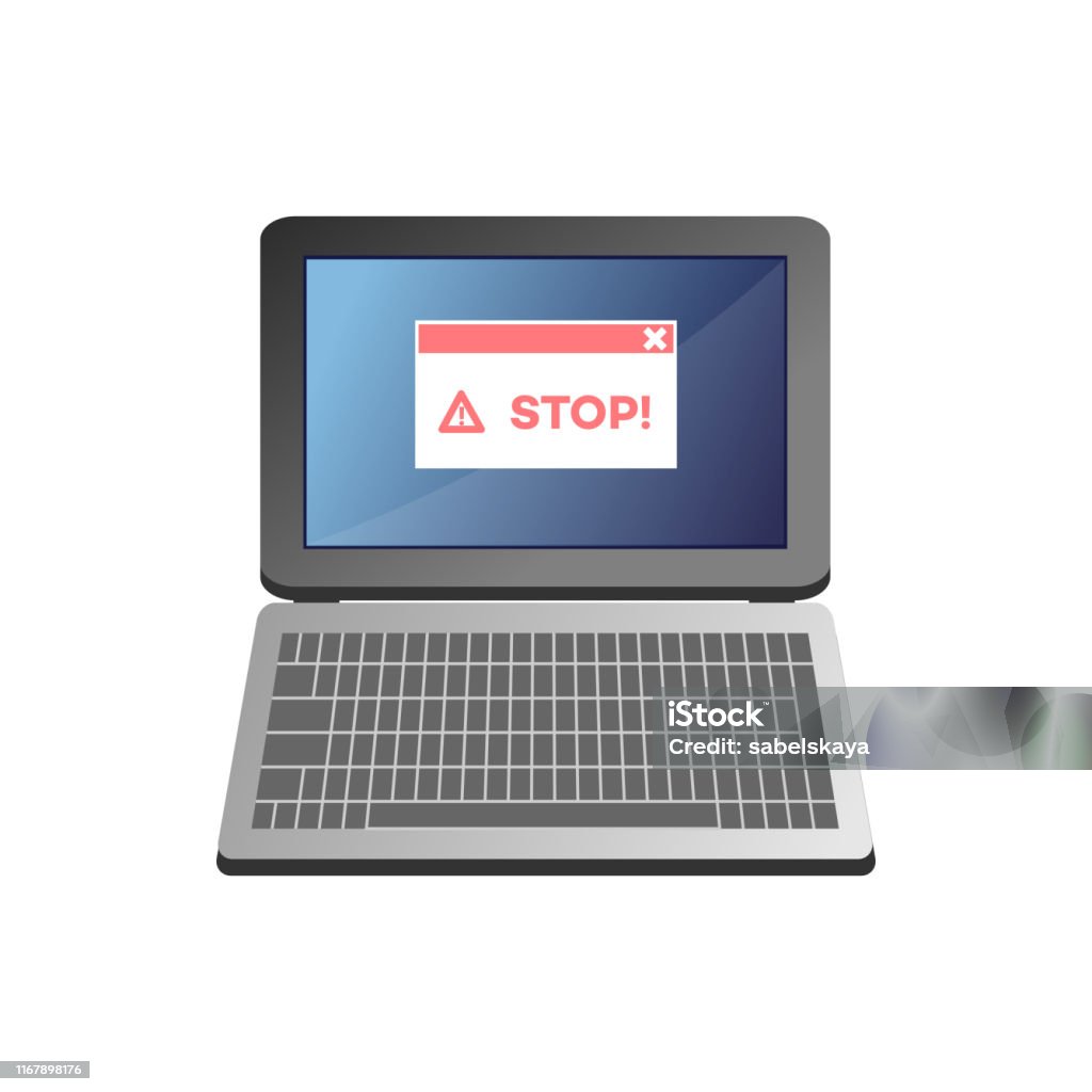 Internet Block Forbidden Internet Website Access Forbidden Concept Vector Stock Illustration ...
