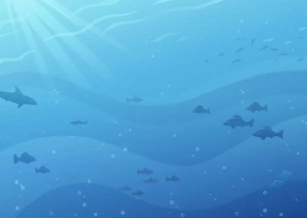 Vector illustration of Underwater Background