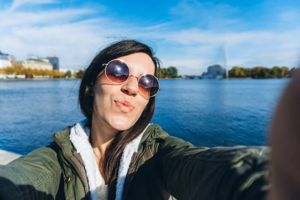 istock Selfies at Binnenalster Lake 1167911748