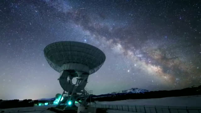 Radio telescope background