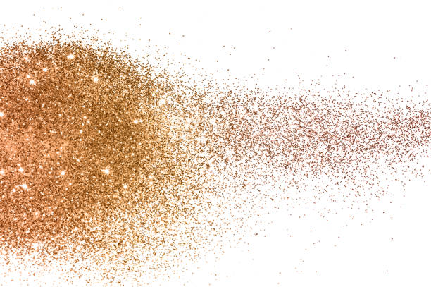 istock Background with gold glitter on white background 1167919750