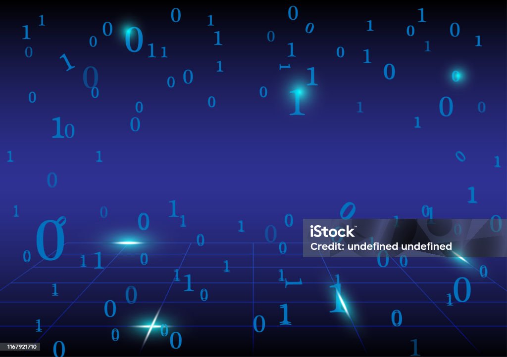Technology With Binary Abstract Backgrounds Stock Illustration ...