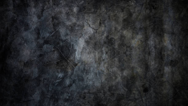 istock Texture of black concrete wall, dark black background 1167925057