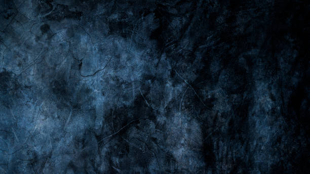 istock Texture of black concrete wall, dark black background and blue light for graphic design 1167925671