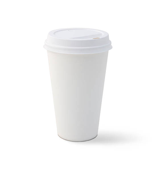 맹검액 커피잔을 - take out food coffee nobody disposable cup 뉴스 사진 이미지