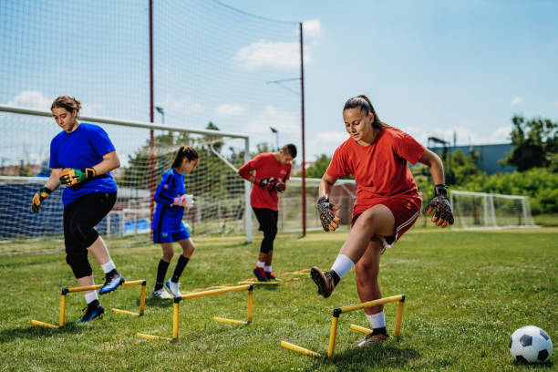 istock Teenagers on strength training on soccer field 1167931563