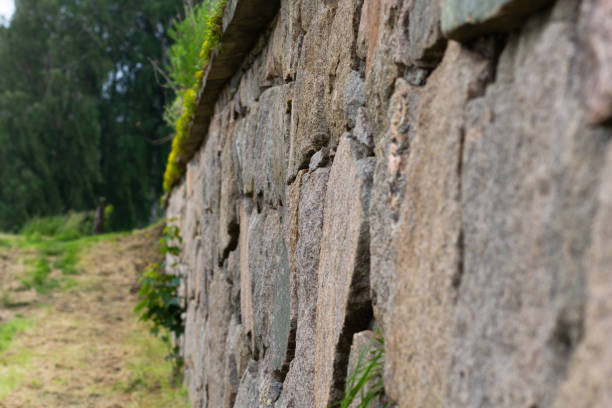 istock Stone wall on the island Isegran in Fredrikstad Norway 1167933354