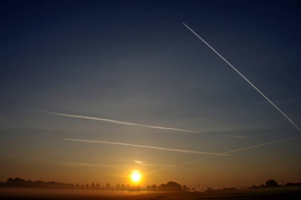 istock Foggy sunrise landscape 1167937569