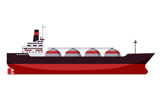 Gas tanker LNG carrier natural gas. Carrier ship