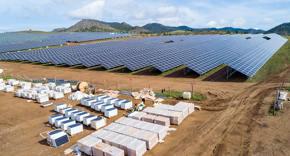 Solar panel energy electricity construction installation built alternative power
