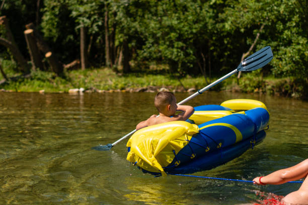 istock A rafting adventure for kids. 1167941494