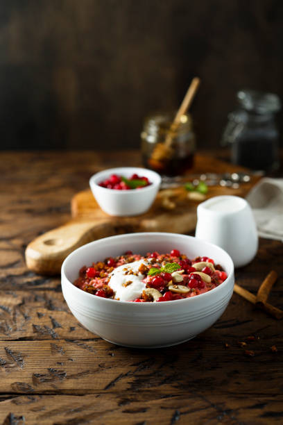 istock Cranberry oatmeal porridge 1167942379