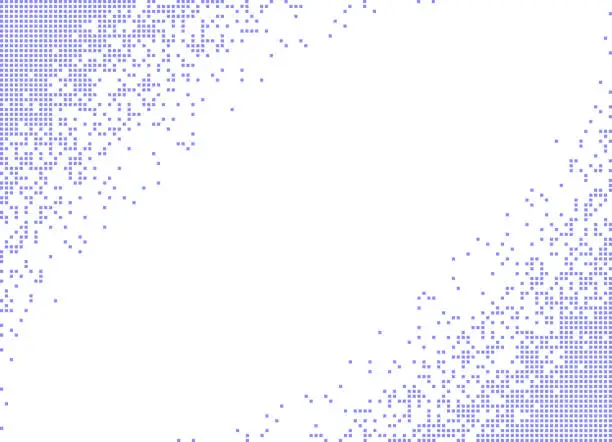 Vector illustration of pixel corners