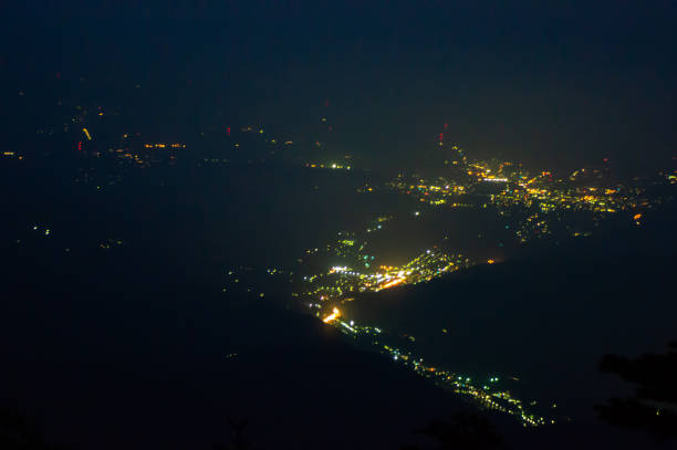 istock Nightview from summit of Mt.Nantai 1167947695