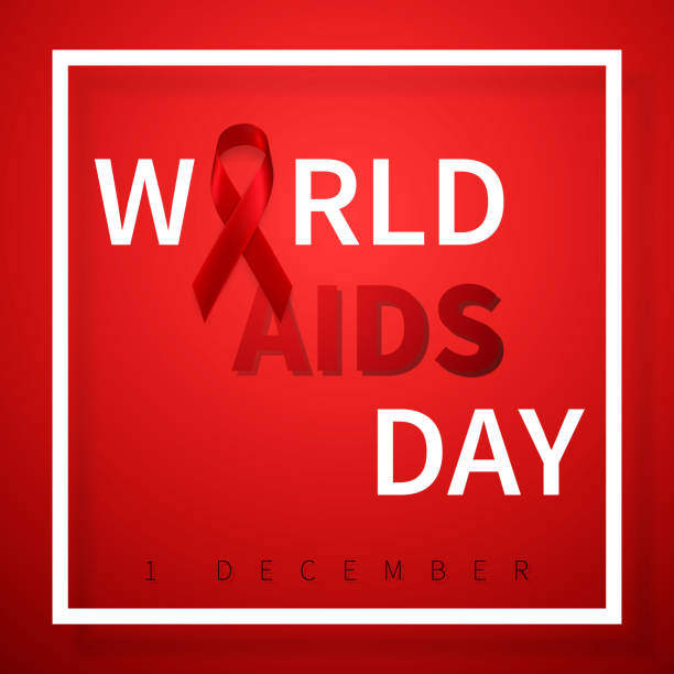 istock World aids day symbol, 1 december. Realistic red ribbon symbol. Medical Design. Vector illustration 1167951138