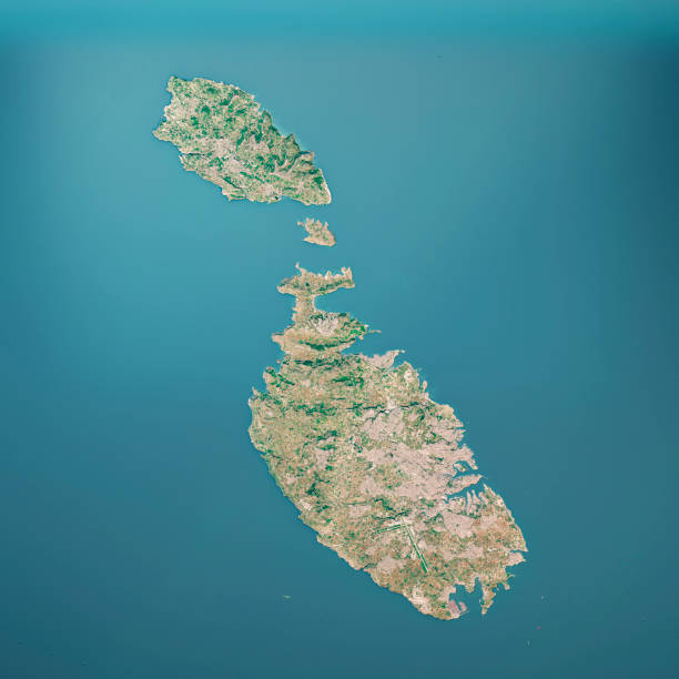 istock Malta Island 3D Render Aerial Top View Jan 2019 1167955889
