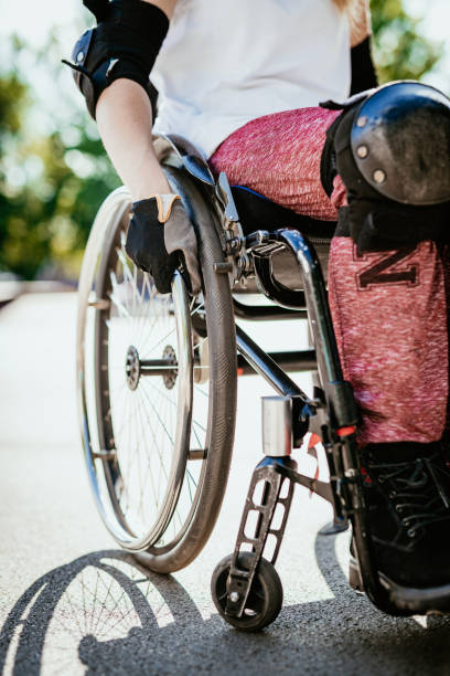 istock Close up of female adaptive athlete, unrecognizable 1167958881