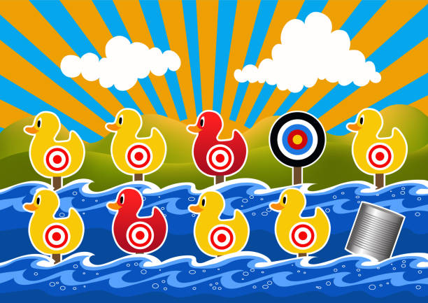 50+ Carnival Duck Game Stock Illustrations, Royalty-Free Vector Graphics &  Clip Art - iStock
