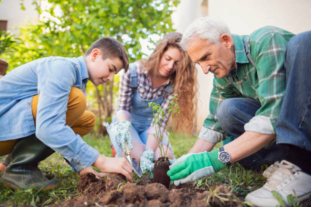 istock Gloves, smile, family and some dirt 1167961981