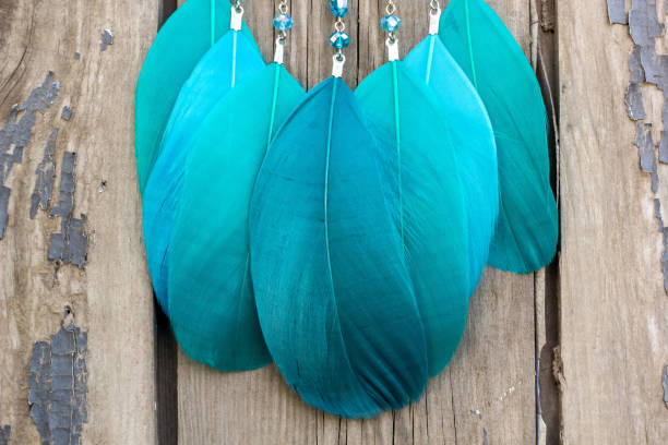istock Handmade dream catcher with feathers threads and beads rope hanging 1167967090