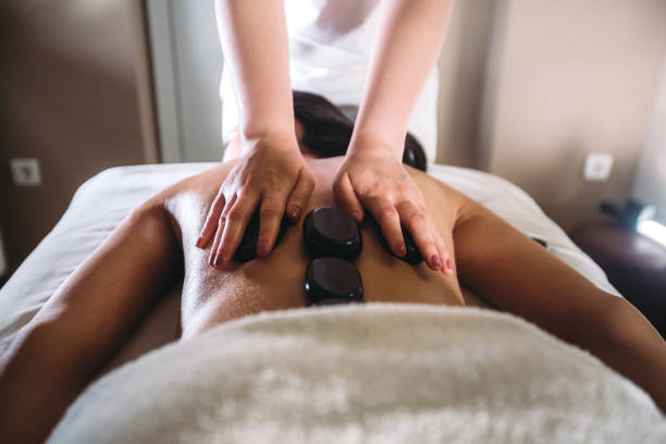istock Woman having lastone massage 1167969223