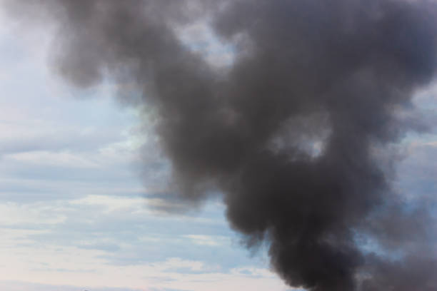 istock A lot of black smoke from the fire 1167973355