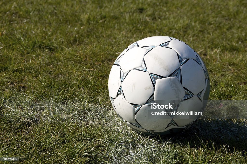 Soccer ball on the grass  Club Soccer Stock Photo