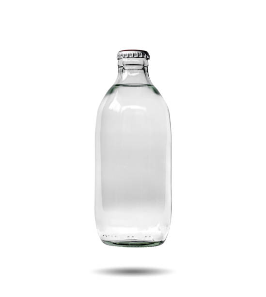 bottiglie di vetro contenenti acqua gassata - soda bottle foto e immagini stock