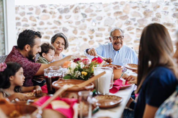 istock Three generation family at lunch in Latin America 1167976710