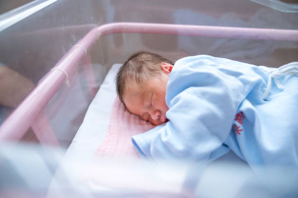 Newborn, Baby - Human Age, Hospital, Sleeping, Childbirth