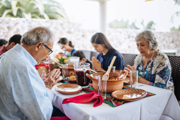 istock Three generation family at lunch 1167979187