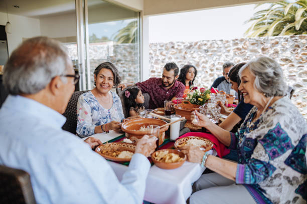istock Loving and caring Latin family having lunch 1167979189