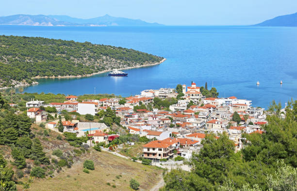 istock landscape of Epidaurus Greece - drone view - scenery from above 1167983412