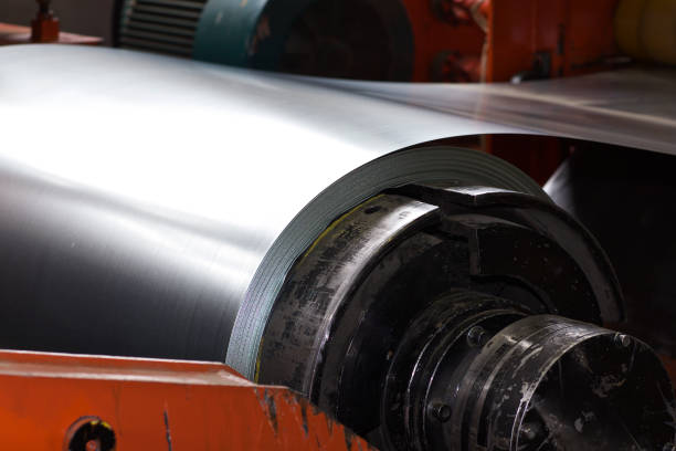 istock Rolls of cold-rolled galvanized steel in stock 1167983594