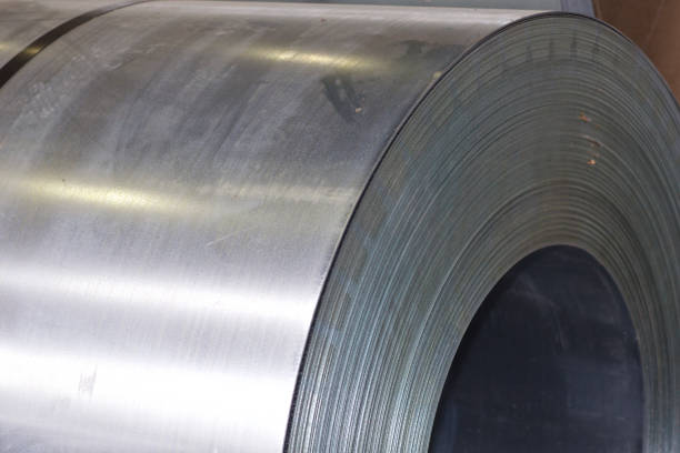 istock Rolls of cold-rolled galvanized steel in stock 1167985459