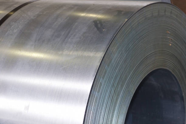 istock Rolls of cold-rolled galvanized steel in stock 1167986272