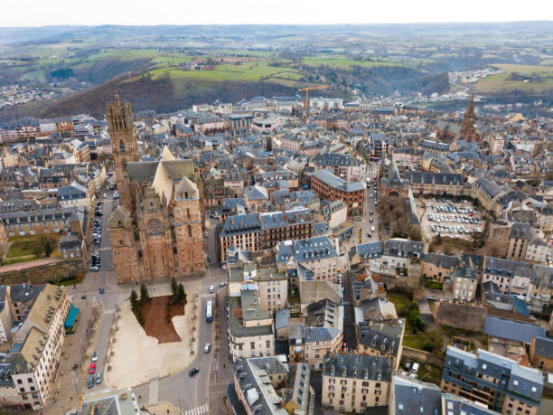 istock Aerial view of Rodez 1167987429