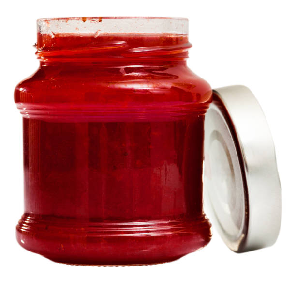 istock Strawberry jam in a glass jar 1167987851