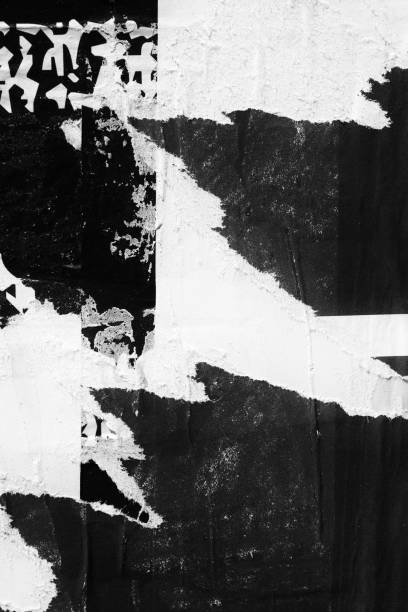 istock Old ripped blank torn paper crumpled creased posters grunge textures backdrop backgrounds placard stock photo 1167998895