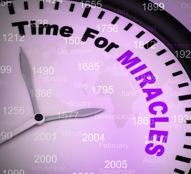 istock Time for miracles concept icon shows miraculous wonders - 3d illustration 1168000006