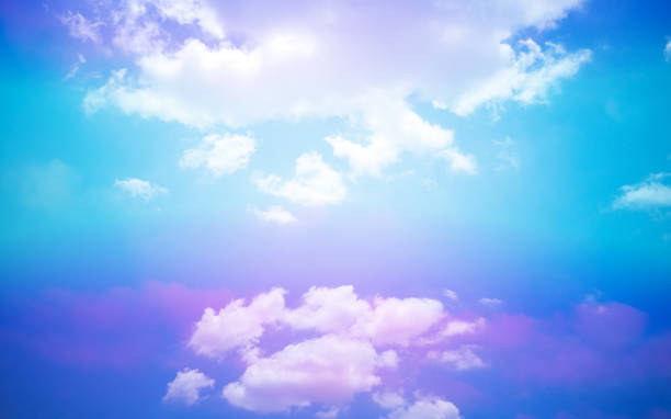 istock The atmosphere of the blue purple clouds 1168000150