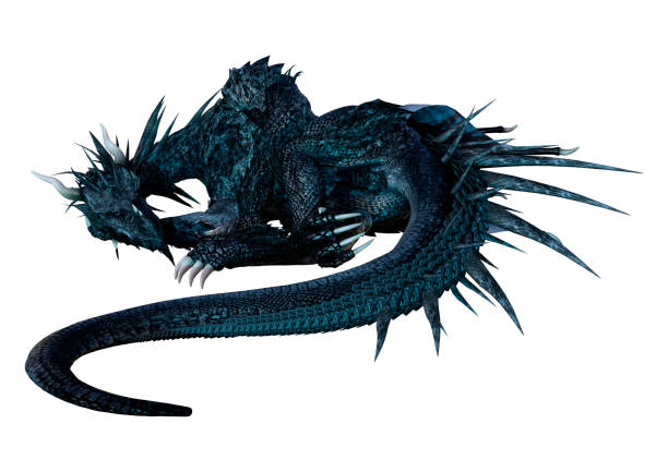 istock 3D illustration fantasy dragon on white 1168006036
