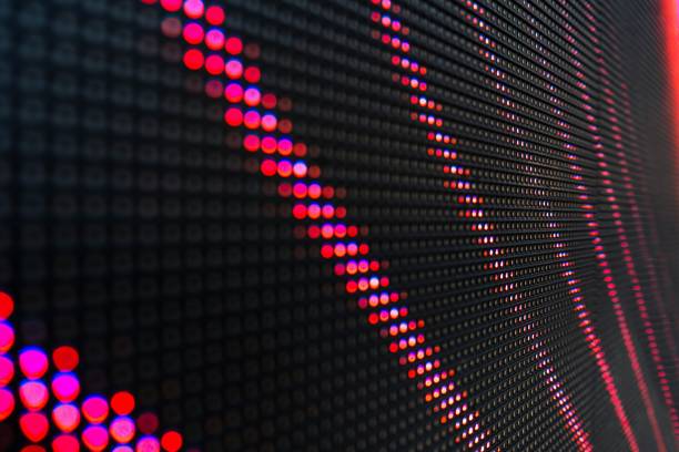 istock Abstract Close up Bright colored LED SMD video wall abstract background 1168007921