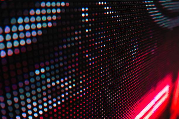 istock Abstract Close up Bright colored LED SMD video wall abstract background 1168007923
