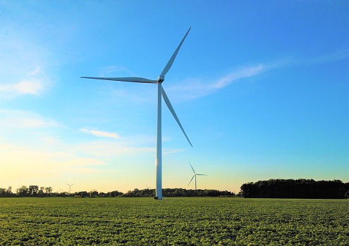 Wind generating turbine for electricity for a farm in Michigan