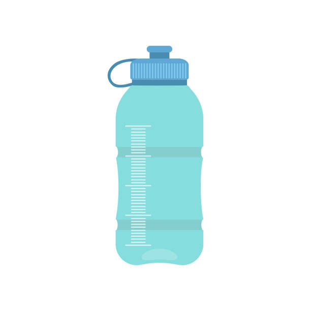 ilustrações, clipart, desenhos animados e ícones de frasco dos esportes - water bottle cold purified water