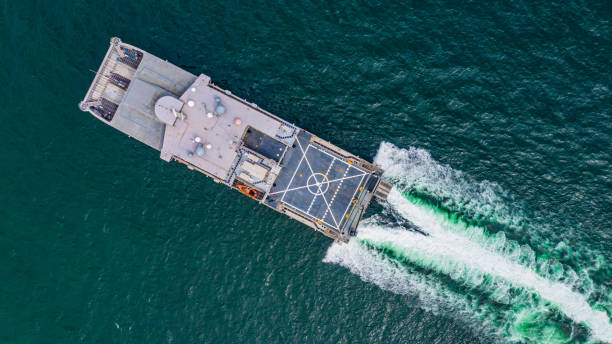 istock Amphibious ship transport battleship 1168011784