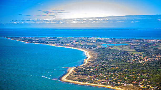 istock Atlantic ocean and oleron island from sky 1168014340